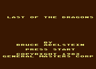 Atari GameBase Last_Of_The_Dragons ALA_Software 1983