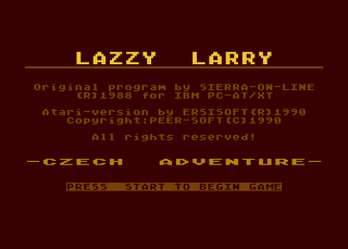 Atari GameBase Lazzy_Larry Peer-Soft 1990