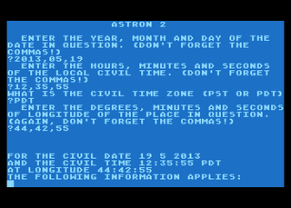 Atari GameBase Local_Sidereal_Time_And_Date Interface_Age 1977