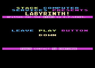 Atari GameBase Lost_in_the_Labyrinth Stack_Computer_Services 1983