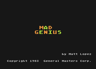 Atari GameBase Mad_Genius K-Tek_Software 1983