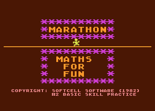 Atari GameBase Marathon Educational_Software,_Inc. 1982