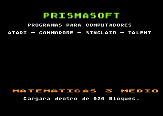 Atari GameBase Matematicas_-_3°_Medio_-_Modulo_1 Prisma 1990