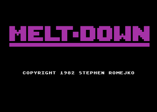 Atari GameBase Melt-Down APX 1982