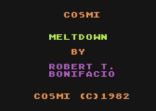 Atari GameBase Meltdown Cosmi 1982