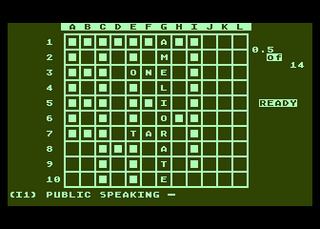 Atari GameBase Mini-Crossword PDI 1980