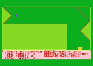Atari GameBase Miniature_Golf_Plus XLEnt_Software 1985