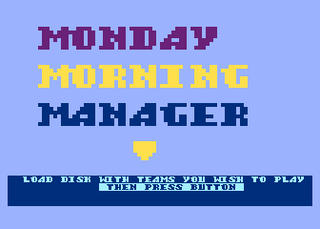 Atari GameBase Monday_Morning_Manager TK_Computer_Products 1984