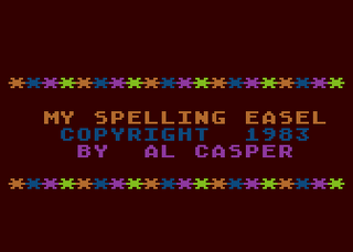 Atari GameBase My_Spelling_Easel APX 1983