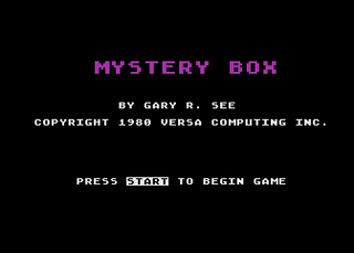 Atari GameBase Mystery_Box Versa_Computing 1980