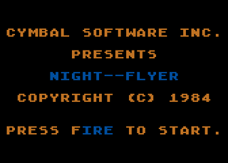 Atari GameBase Night_Flyer Cymbal_Software_Inc 1984