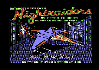 Atari GameBase Nightraiders Datamost 1983