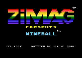 Atari GameBase Nineball Zimag 1982