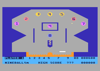 Atari GameBase Nineball Zimag 1982