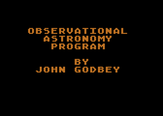 Atari GameBase Observational_Astronomy_Program ANALOG_Computing 1983