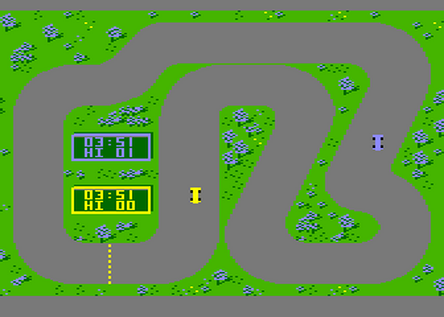 Atari GameBase On-Track_Computer_Model_Car_Racing Gamestar 1985