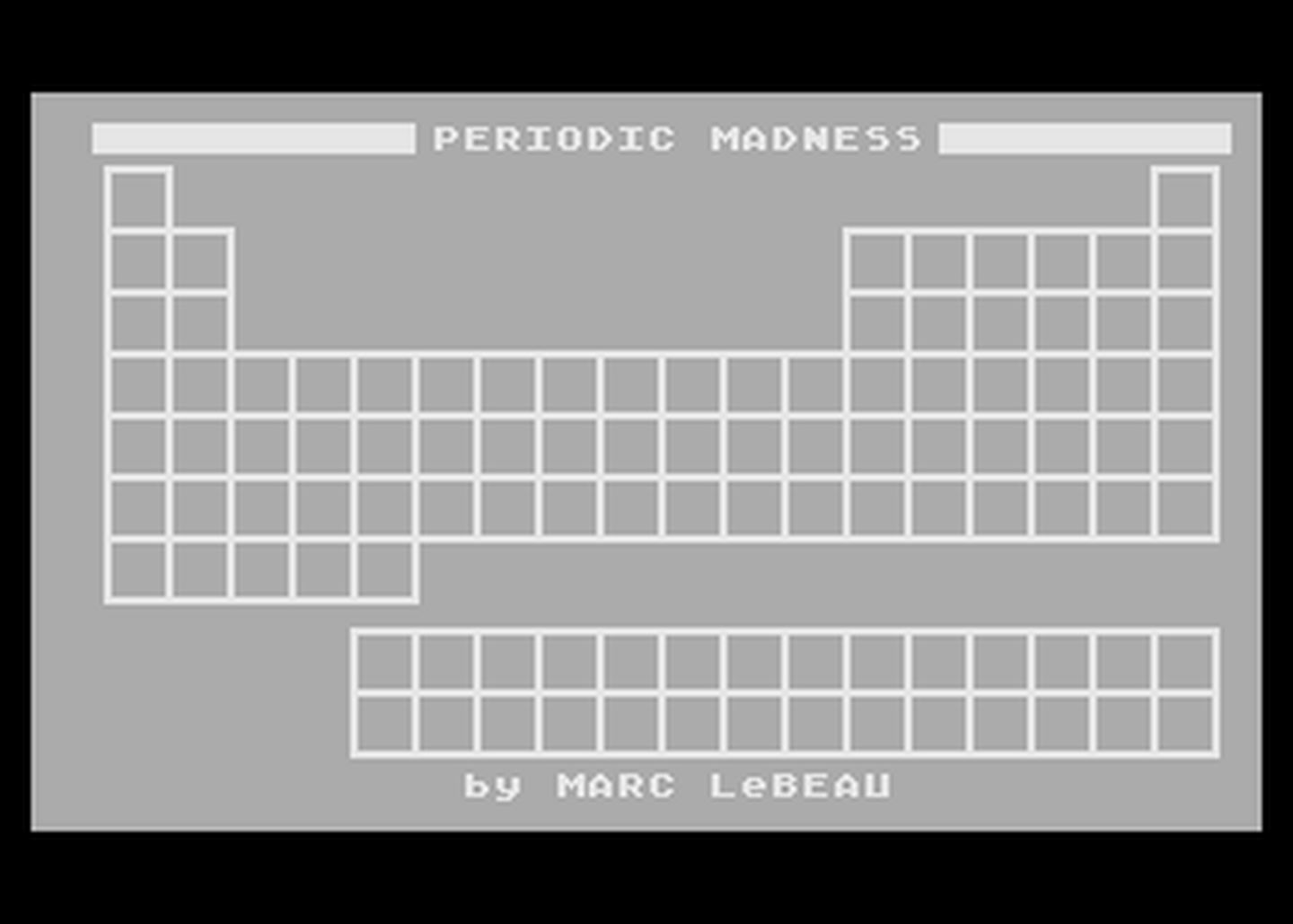 Atari GameBase Periodic_Madness Antic 1989
