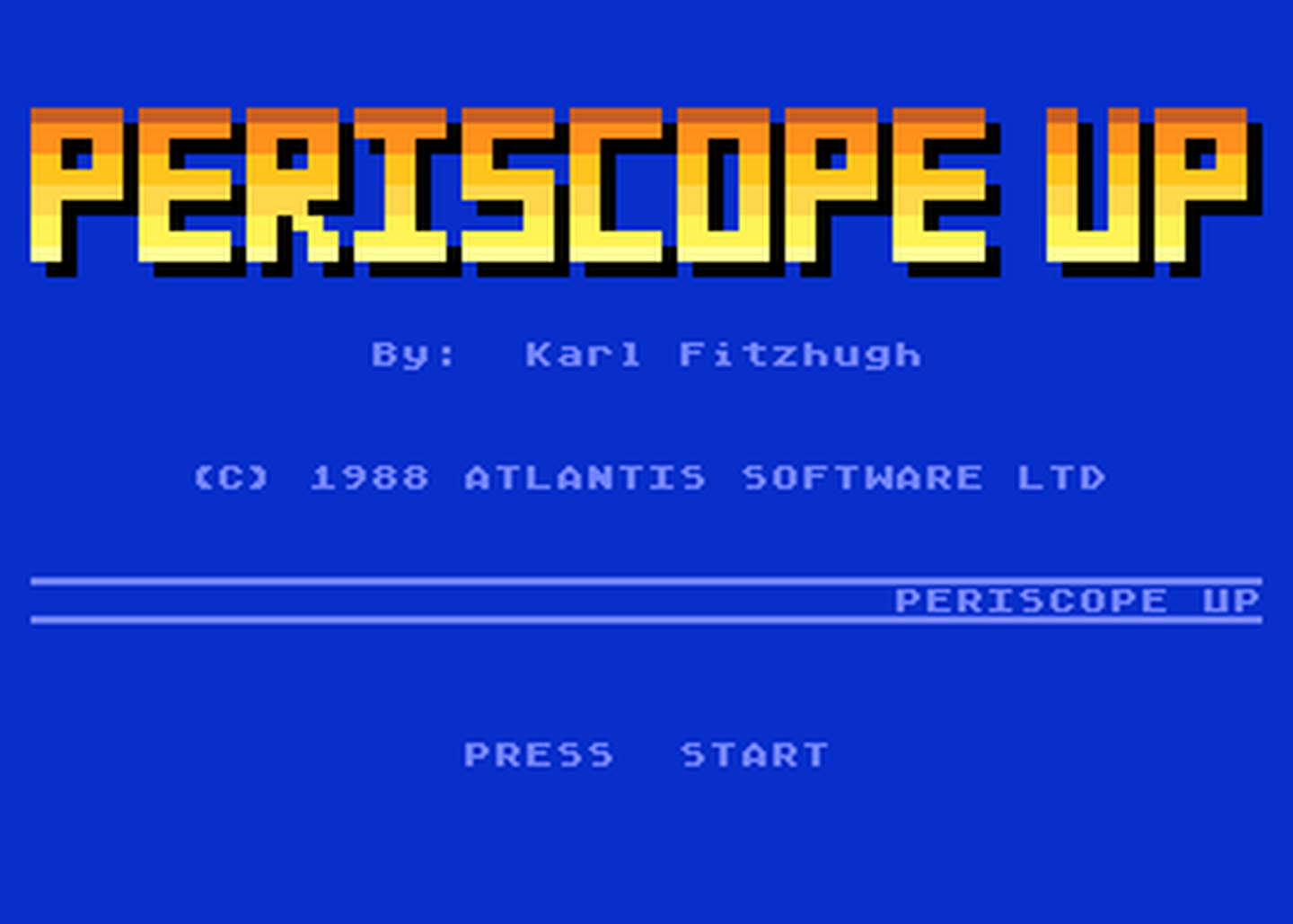 Atari GameBase Periscope_Up Atlantis_Software 1988
