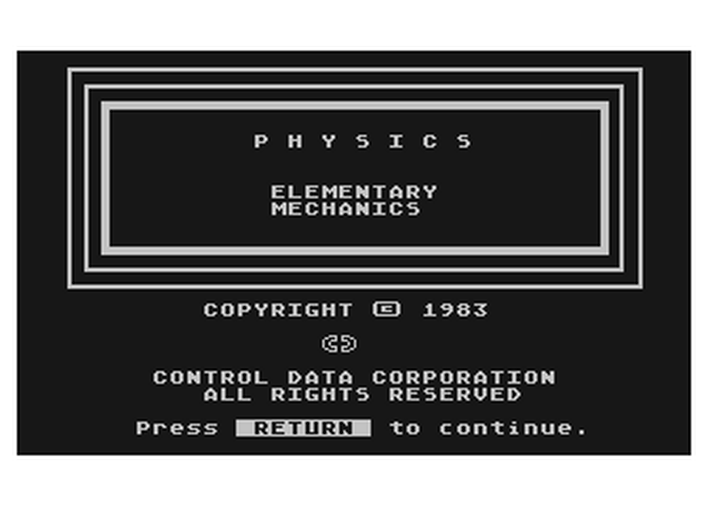 Atari GameBase Physics_-_Elementary_Mechanics Control_Data_Corporation 1983