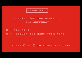 Atari GameBase Planetfall ASP_Software 1983