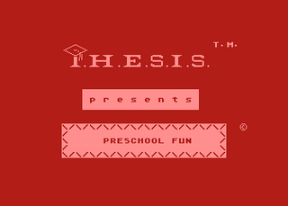Atari GameBase Preschool_Fun Thesis 1980