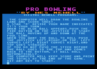 Atari GameBase Pro_Bowling APX 1981