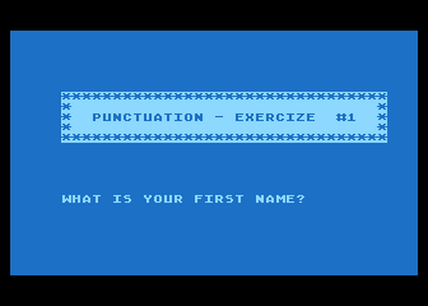 Atari GameBase Punctuation Micro-Ed,_Inc. 1983
