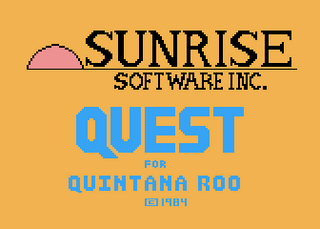 Atari GameBase Quest_for_Quintana_Roo Sunrise_Software_Inc. 1984