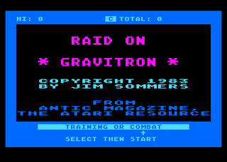 Atari GameBase Raid_on_Gravitron Antic_Software 1983