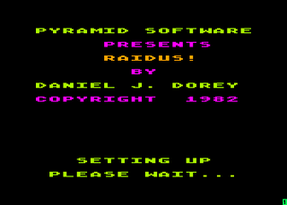 Atari GameBase Raidus! Pyramid_Software 1982