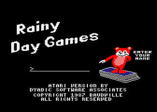 Atari GameBase Rainy_Day_Games Baudville 1987