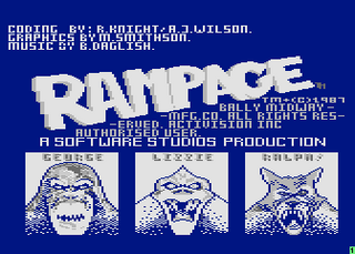 Atari GameBase Rampage Activision 1987