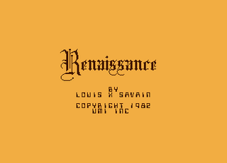 Atari GameBase Renaissance UMI 1982