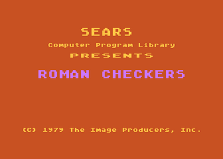 Atari GameBase Roman_Checkers Sears 1979
