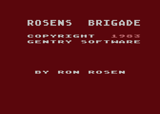 Atari GameBase Rosens_Brigade Gentry_Software 1983