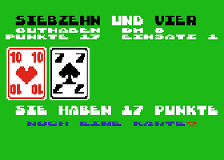 Atari GameBase Siebzehn_Und_Vier (No_Publisher) 1988