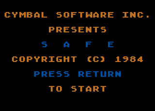 Atari GameBase Safe Cymbal_Software_Inc 1984