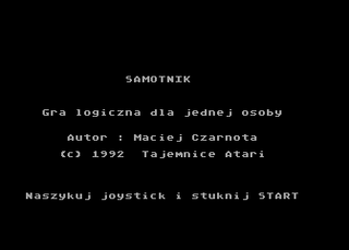 Atari GameBase Samotnik (No_Publisher) 1992