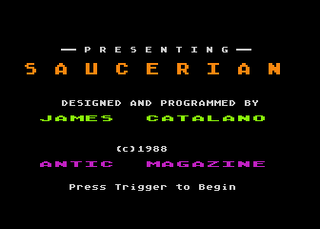 Atari GameBase Saucerian Antic 1989