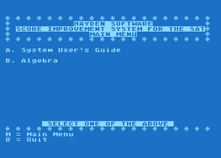Atari GameBase Score_Improvement_System_for_the_SAT_-_Algebra Hayden_Software 1984