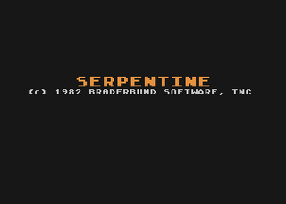 Atari GameBase Serpentine Brøderbund_Software 1982