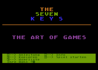 Atari GameBase Seven_Keys,_The Antic 1988