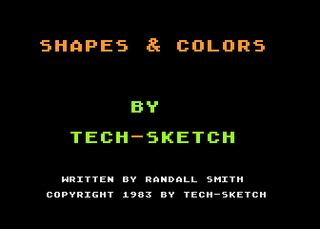 Atari GameBase Shape_and_Color_Recognition Tech-Sketch 1983