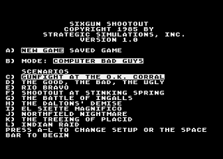 Atari GameBase Six-Gun_Shootout SSI_-_Strategic_Simulations_Inc 1985