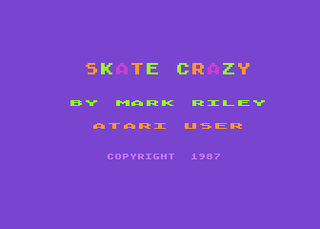 Atari GameBase Skate_Crazy Atari_User 1987