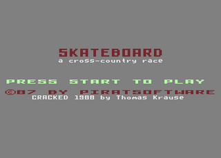 Atari GameBase Skateboard Piratosoft 1987