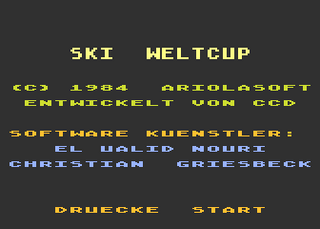 Atari GameBase Ski_Weltcup Ariola_(Germany) 1984