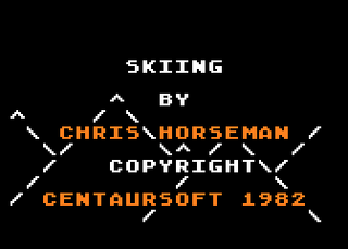 Atari GameBase Skiing Centaursoft 1982