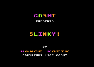 Atari GameBase Slinky Cosmi 1983
