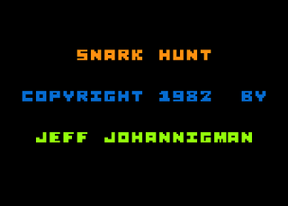 Atari GameBase Snark_Hunt APX 1982